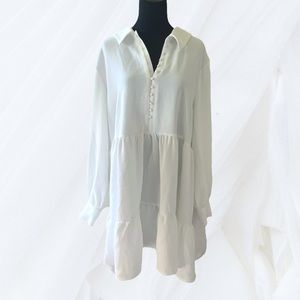 Danielle Bernstein White babydoll dress size 3X
